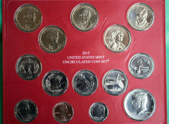 2015 ANNUAL US Mint Uncirculated Coin Set P and D Minted 28 Coins with COA-3