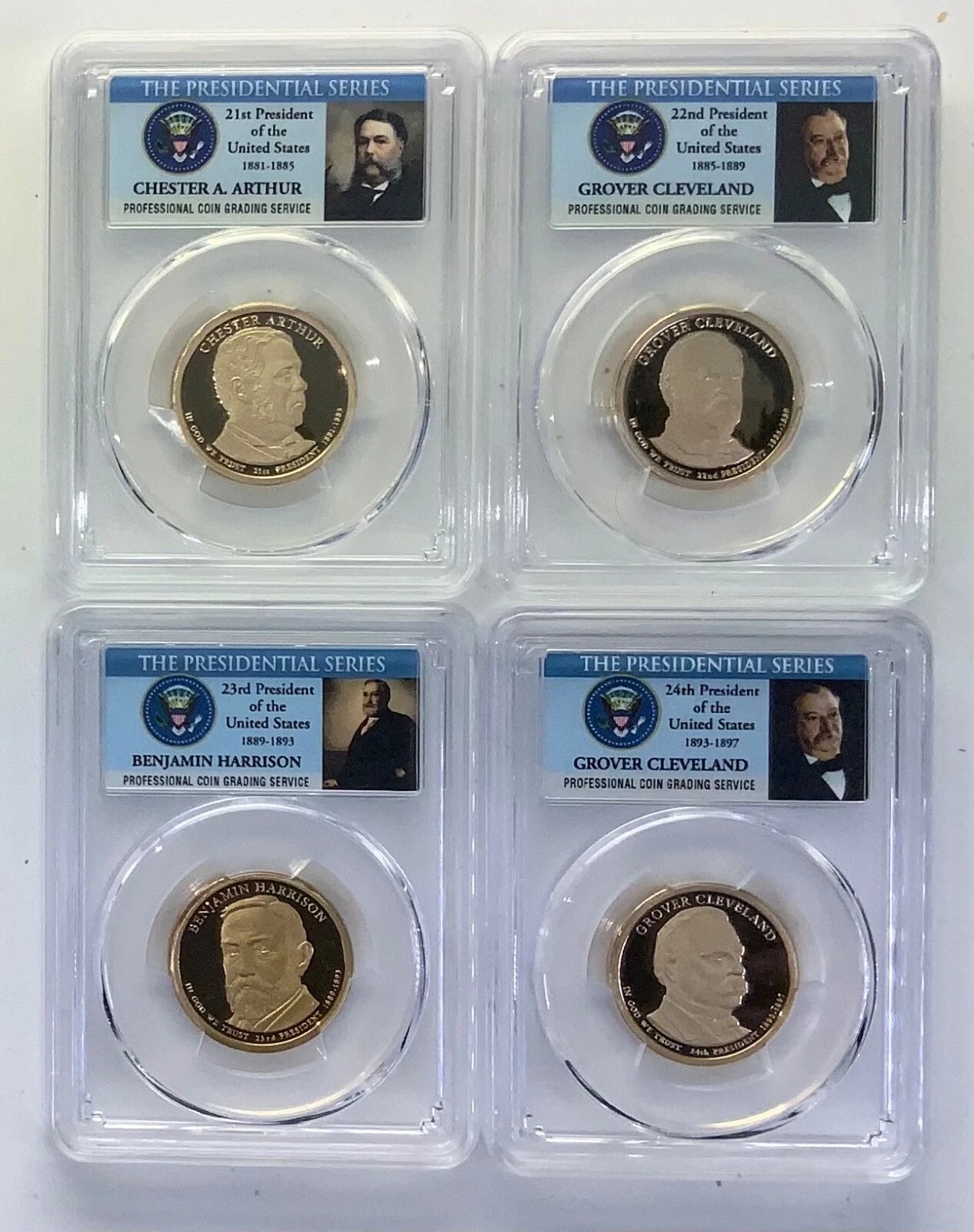 2010, 2011 & 2012 S Presidential $1 PCGS 69 DCAM 12 Coin Dollar Set wLincoln-3