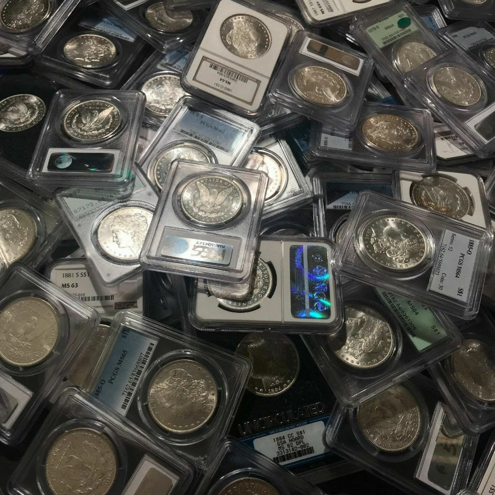 ✯ MS63 Morgan Silver Dollars PCGS NGC ✯ 1878-1904 ✯ P S O Mints-3