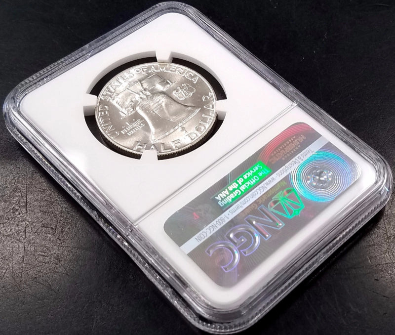 1959 D Franklin Silver Half Dollar certified MS 65 FBL by NGC!-3