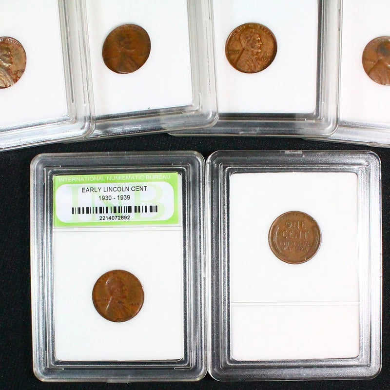 Lote de diez centavos de trigo de los años treinta (década de 1930)-3