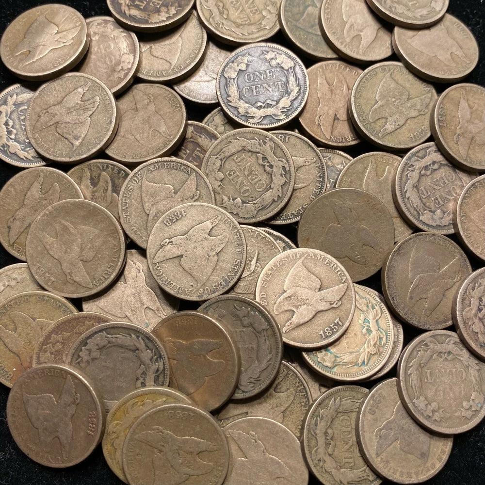 Estate Coin Flying Eagle Cent Early Copper ✯US 1c Penny ✯-5