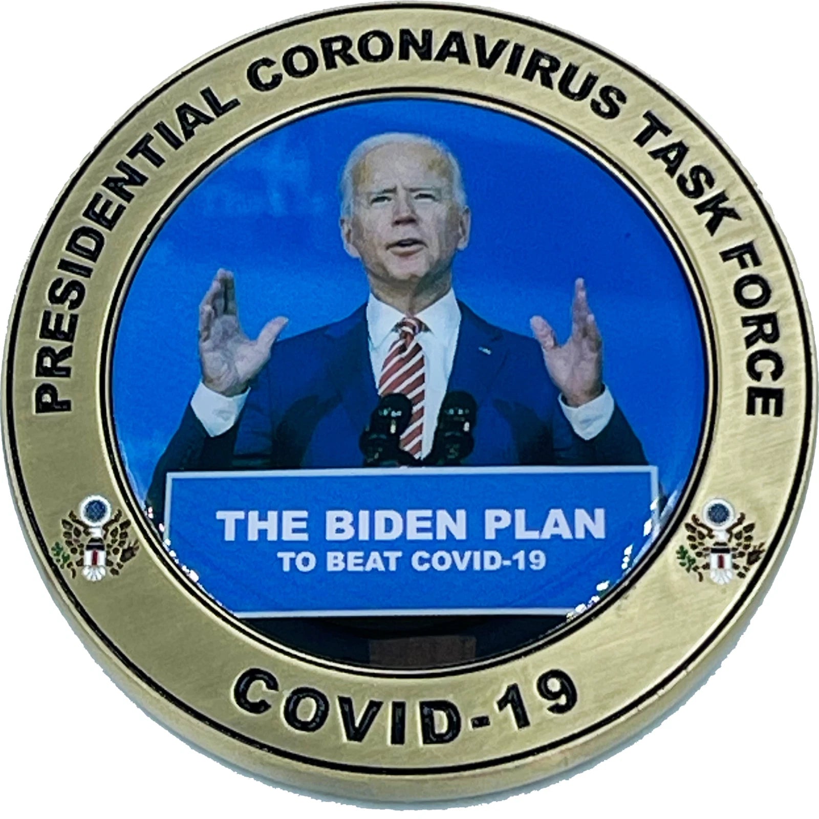 BL12-001 Presidential Task Force Joe Biden 46 Challenge Coin-3