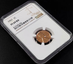 1957 Proof Lincoln Cent certified PF 69 RD by NGC! sku 83004-3