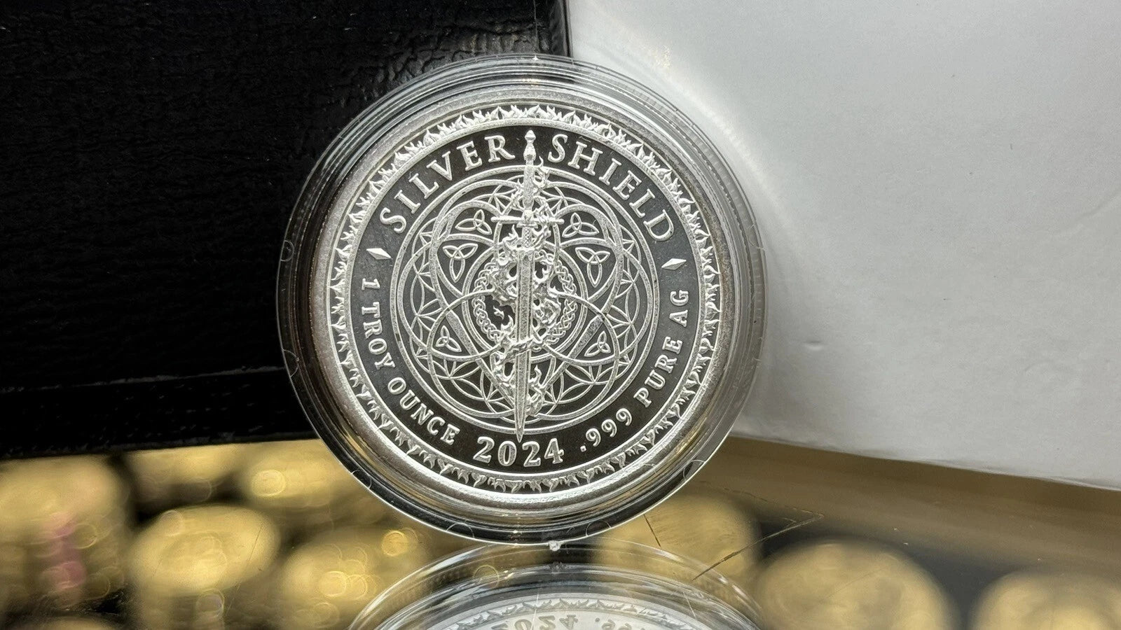 1 oz 2025 Shield Easter Jesus Christ Crucifixion silver .999 fine capsule-3