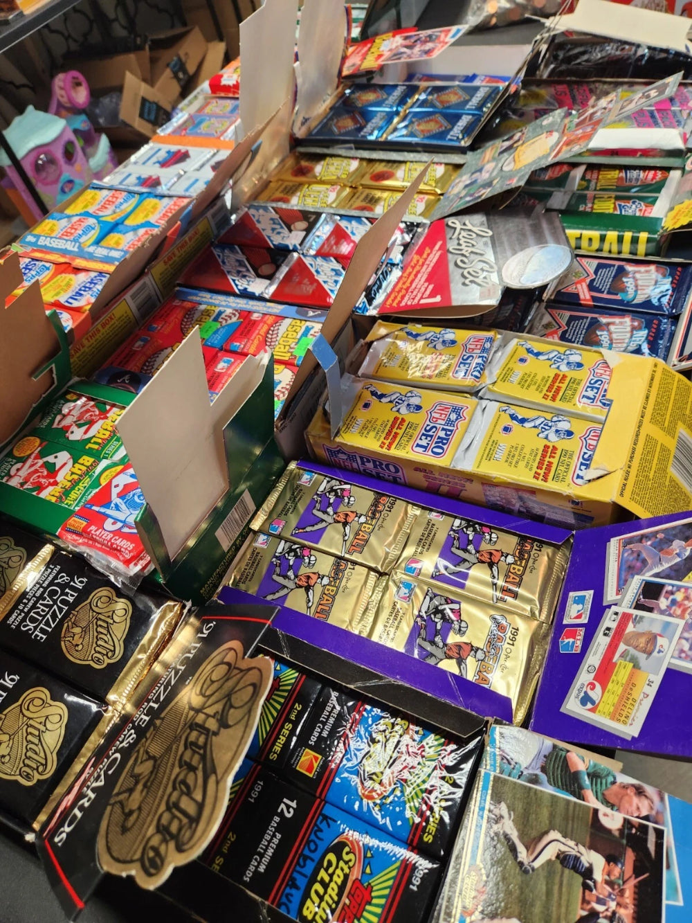 ESTATE SALE- Lot of 100 Old Unopened BASEBALL CARDS In packs. SUPER BONUS!!!!-4