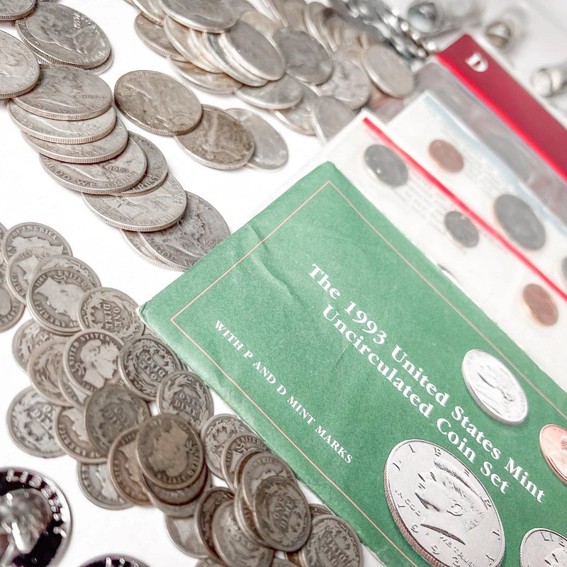 Conjunto de monedas de EE. UU., lote mixto | Monedas antiguas, liquidación de bienes | Moneda de plata-3
