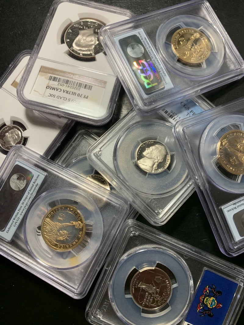 PR 70 SALE US GRADED COINS ✯PCGS NGC✯ ESTATE PF70 1 SLAB LOT-5