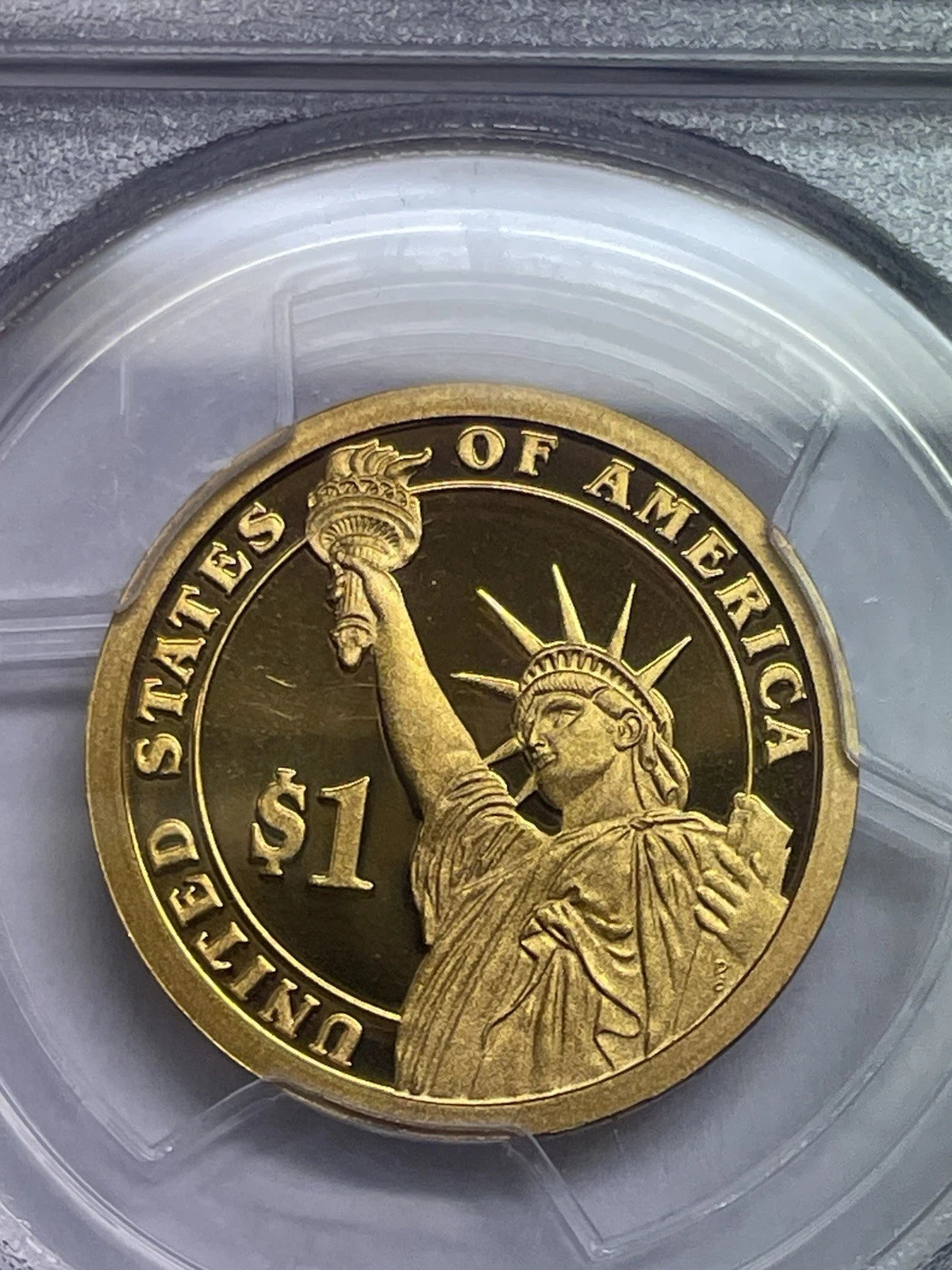 2008-S John Quincy Adams One Dollar PCGS- PR 69 D CAM.-3