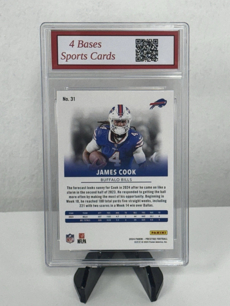¡Set de 2 tarjetas del equipo Buffalo Bills de Josh Allen y James Cook de Panini Prestige 2024!-3