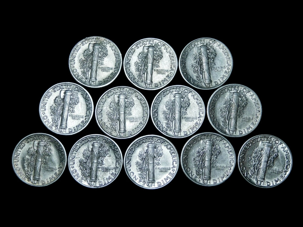 ✯ Estate Mercury Silver Dime UNC++ MS BU ✯ Old 90% Silver RARE ✯