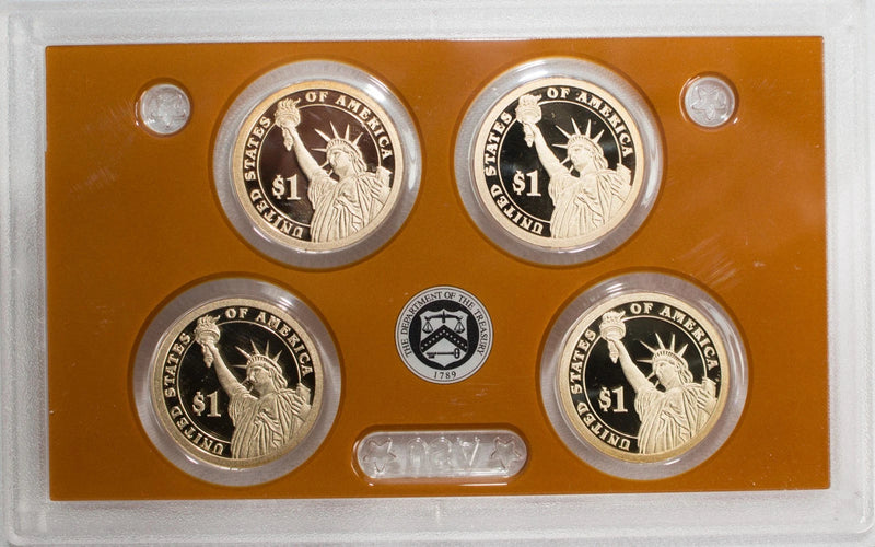 2014 Presidential $1 Coin Proof US Mint 4 Golden Dollars COINS ONLY Presidents-3