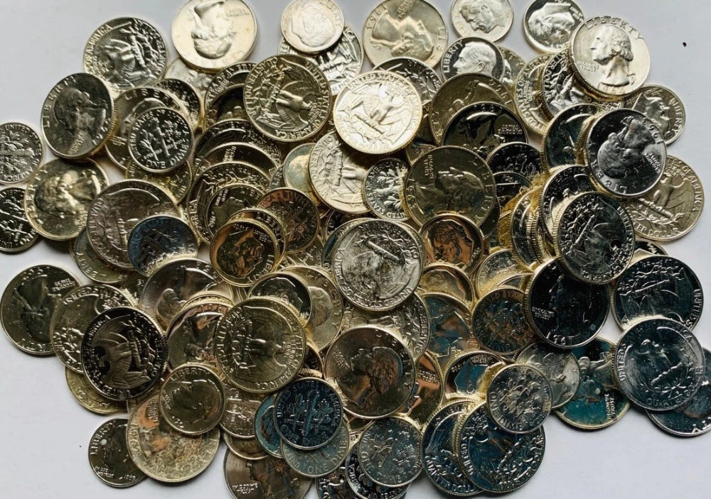 ✯ UNCIRCULATED 90% SILVER Old U.S. Estate Coin Lot - Rare Silver Pre-1965 BONUS!-3