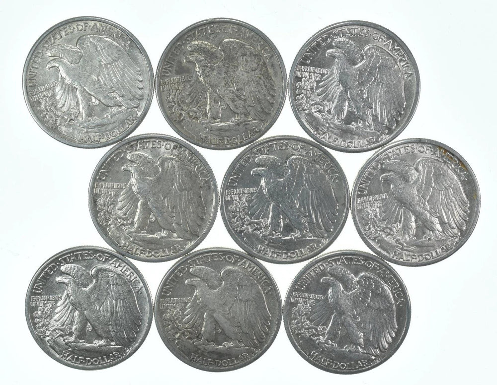 BU 1942 (P) Walking Liberty Half Dollar Sin circular 90% Plata-4