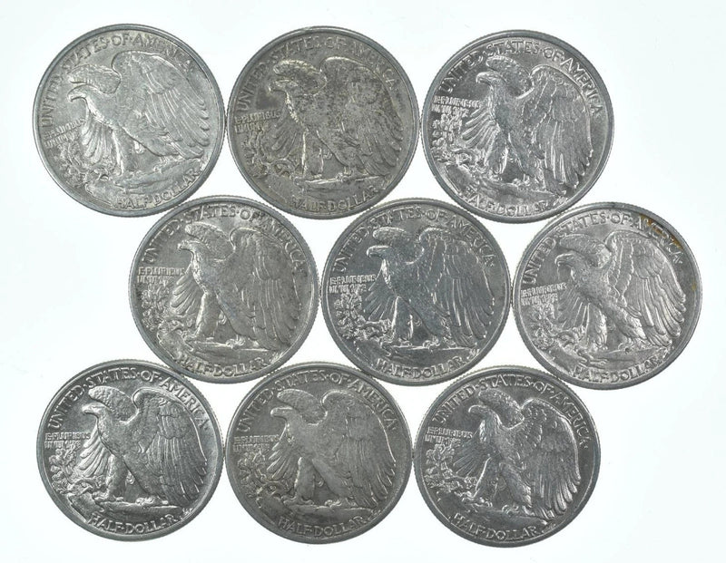BU 1942 (P) Walking Liberty Half Dollar Sin circular 90% Plata-4