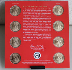 2010 Presidential $1 Coin Uncirculated Set 8 Golden P+D Dollars US Mint OPENED-3