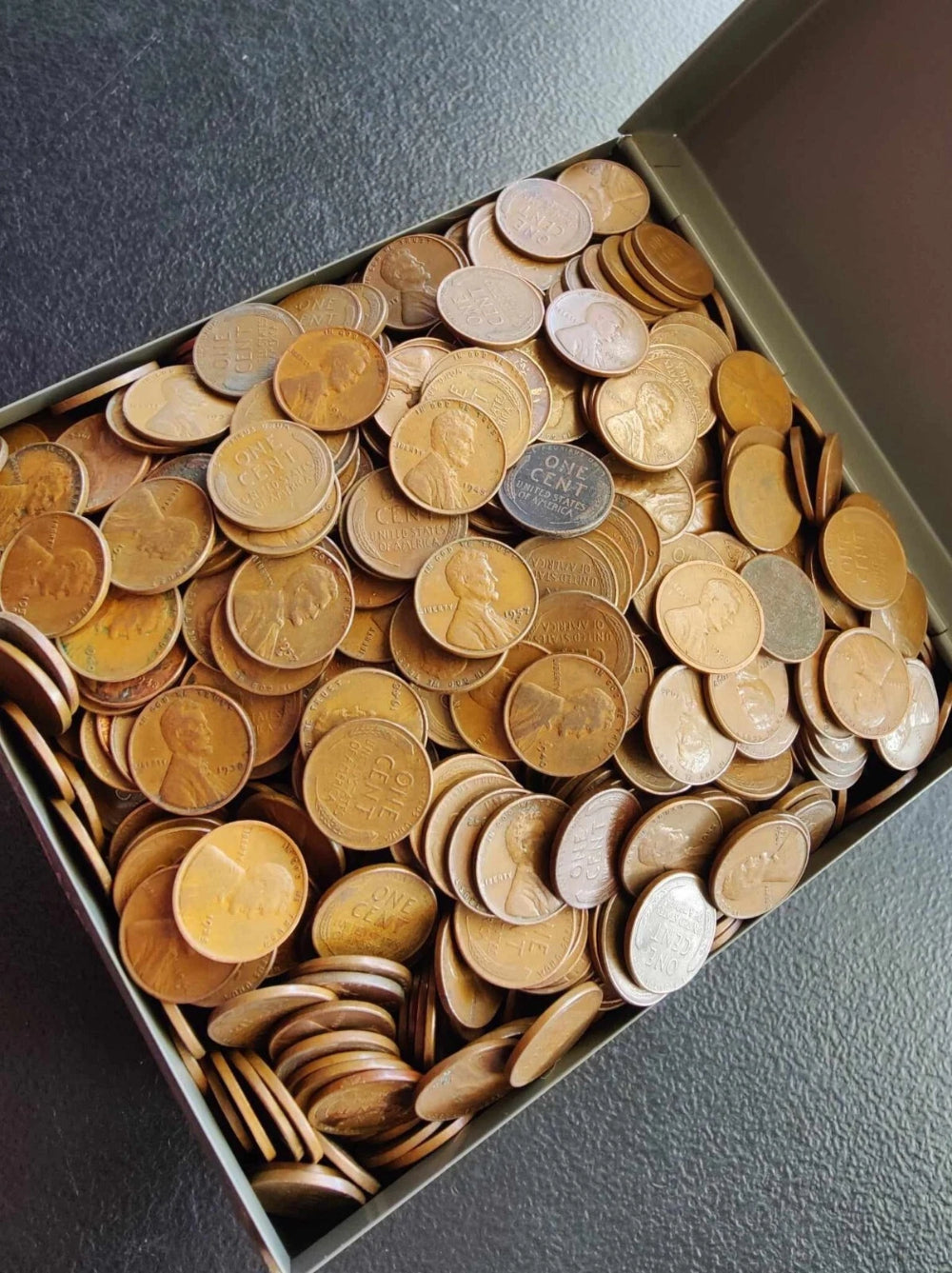 LOT of 500 (10 ROLLS) Unsearched Lincoln Wheat Cents 1c Old U.S. Estate Coin Lot-4