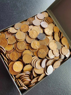 LOT of 500 (10 ROLLS) Unsearched Lincoln Wheat Cents 1c Old U.S. Estate Coin Lot-4