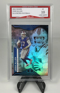 2022 Panini Illusions Josh Allen Buffalo Bills Card #9 Gem Mint 10!-1