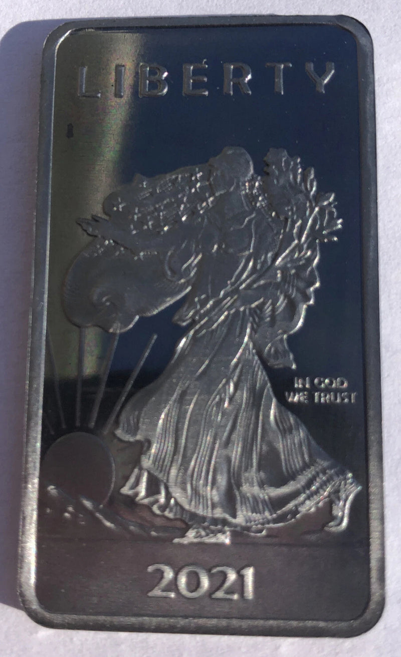 Rare 1 TROY OUNCE/OZ .999 Pure Molybdenum (Mo) Metal Walking Liberty Bar-5