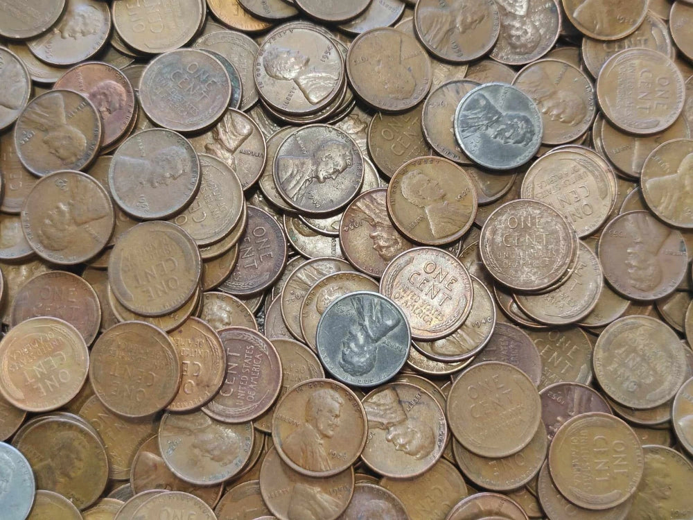 LOT of 2# POUNDS LBS Unsearched Lincoln Wheat Cents 1c Old U.S. Estate Coin Lots-4