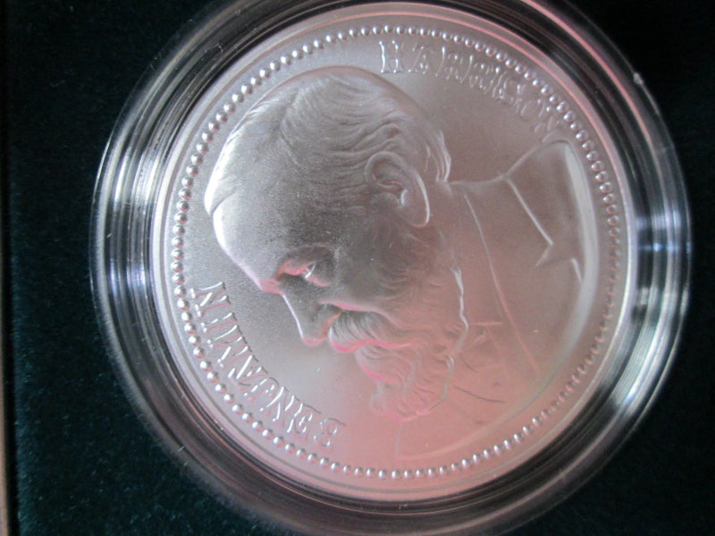 US Mint Presidential .999 Fine Silver 1oz. Medal Coin _ Benjamin Harrison-3