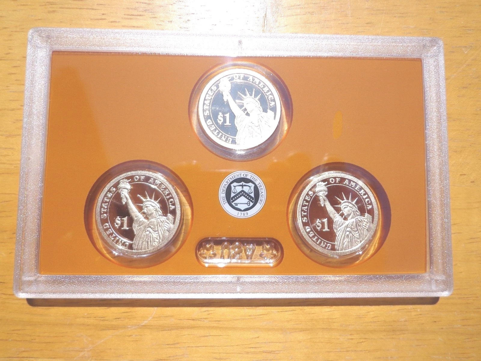 2016 S Presidential Proof Dollar Set No Box or Coa 3 Coin Set-2