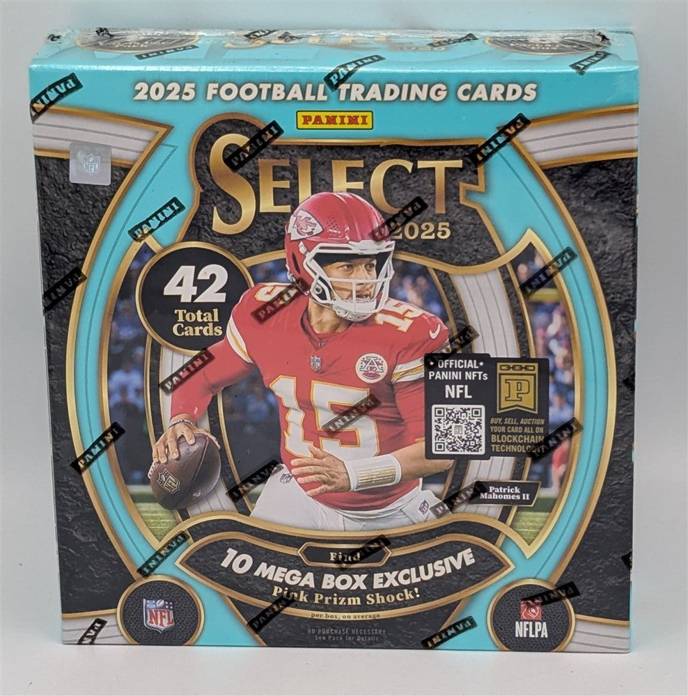 Factory Sealed Mega Box 2025 Panini Select NFL Football Cards-1