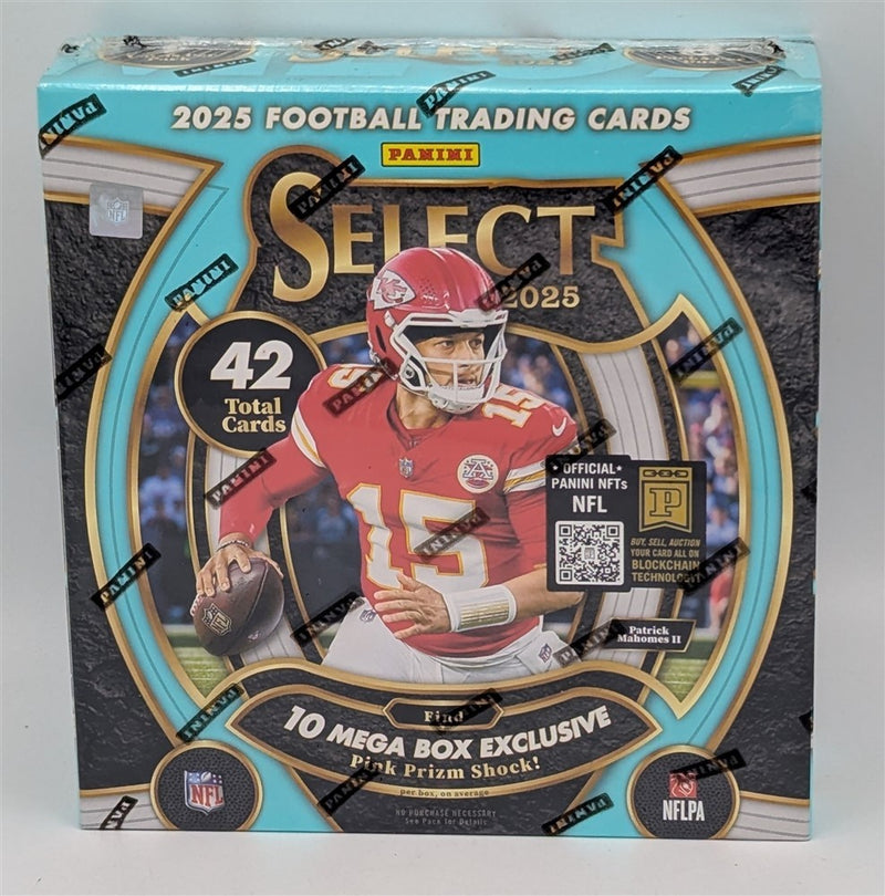 Factory Sealed Mega Box 2025 Panini Select NFL Football Cards-1