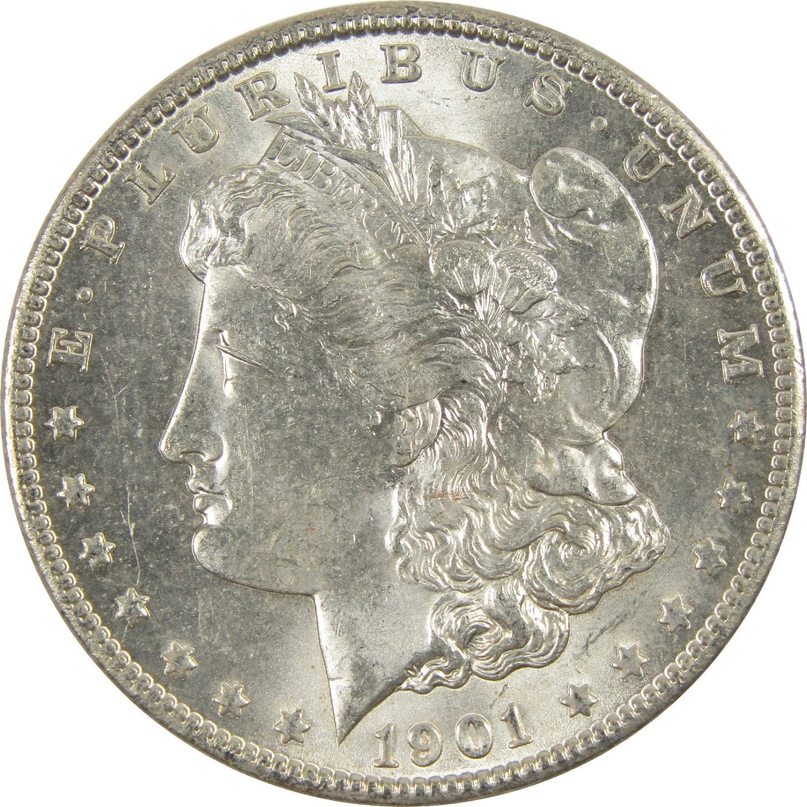 1901 O Morgan Dollar CH AU Choice About Uncirculated Silver $1 Coin-1