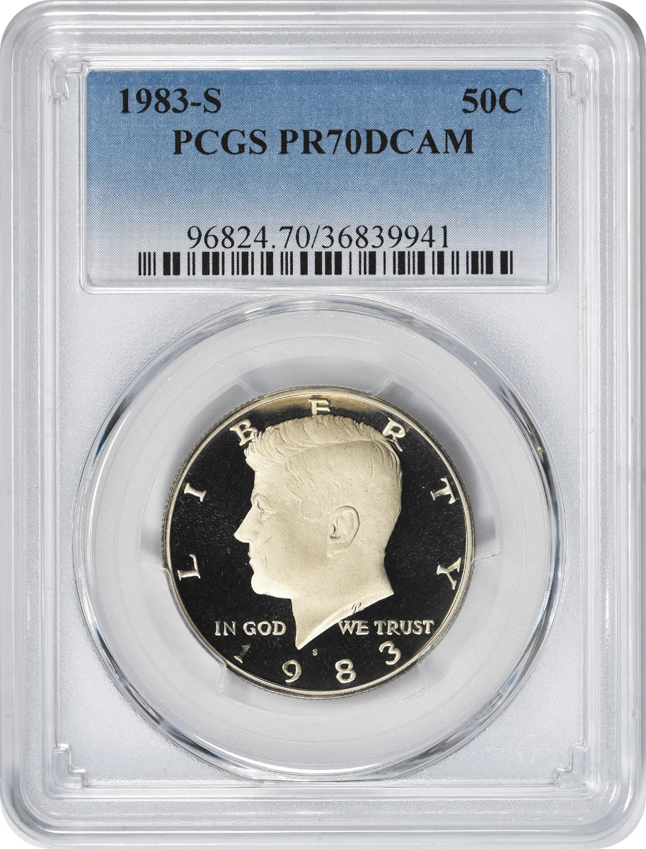 1983-S Kennedy Half PR70DCAM PCGS Proof 70 Deep Cameo-1