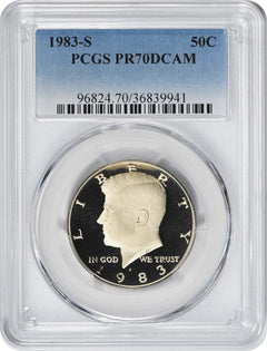 1983-S Kennedy Half PR70DCAM PCGS Proof 70 Deep Cameo-1