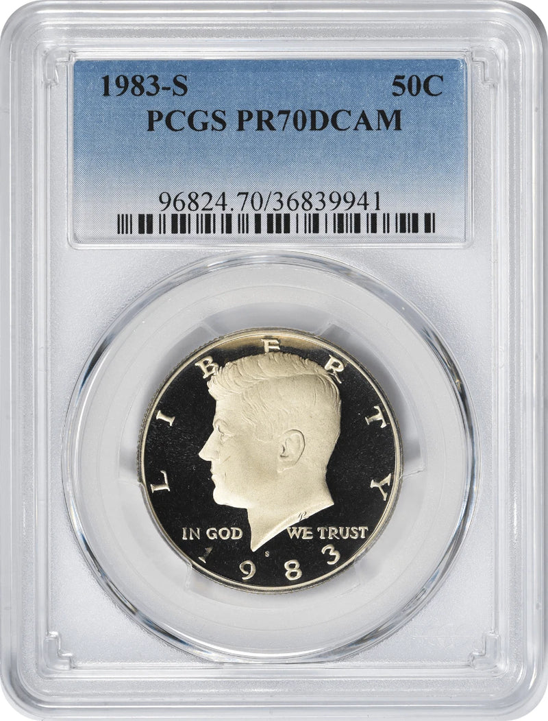 1983-S Kennedy Half PR70DCAM PCGS Proof 70 Deep Cameo-1