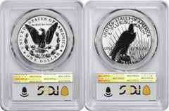 2025-S Morgan Peace Silver Dollar Reverse Proof Set PR69 FS PCGS Special Label-2