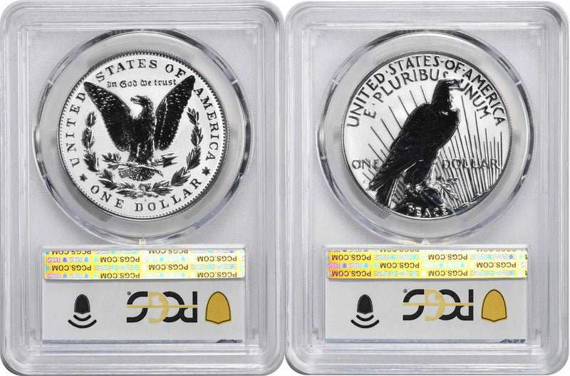 2025-S Morgan Peace Silver Dollar Reverse Proof Set PR69 FS PCGS Special Label-2