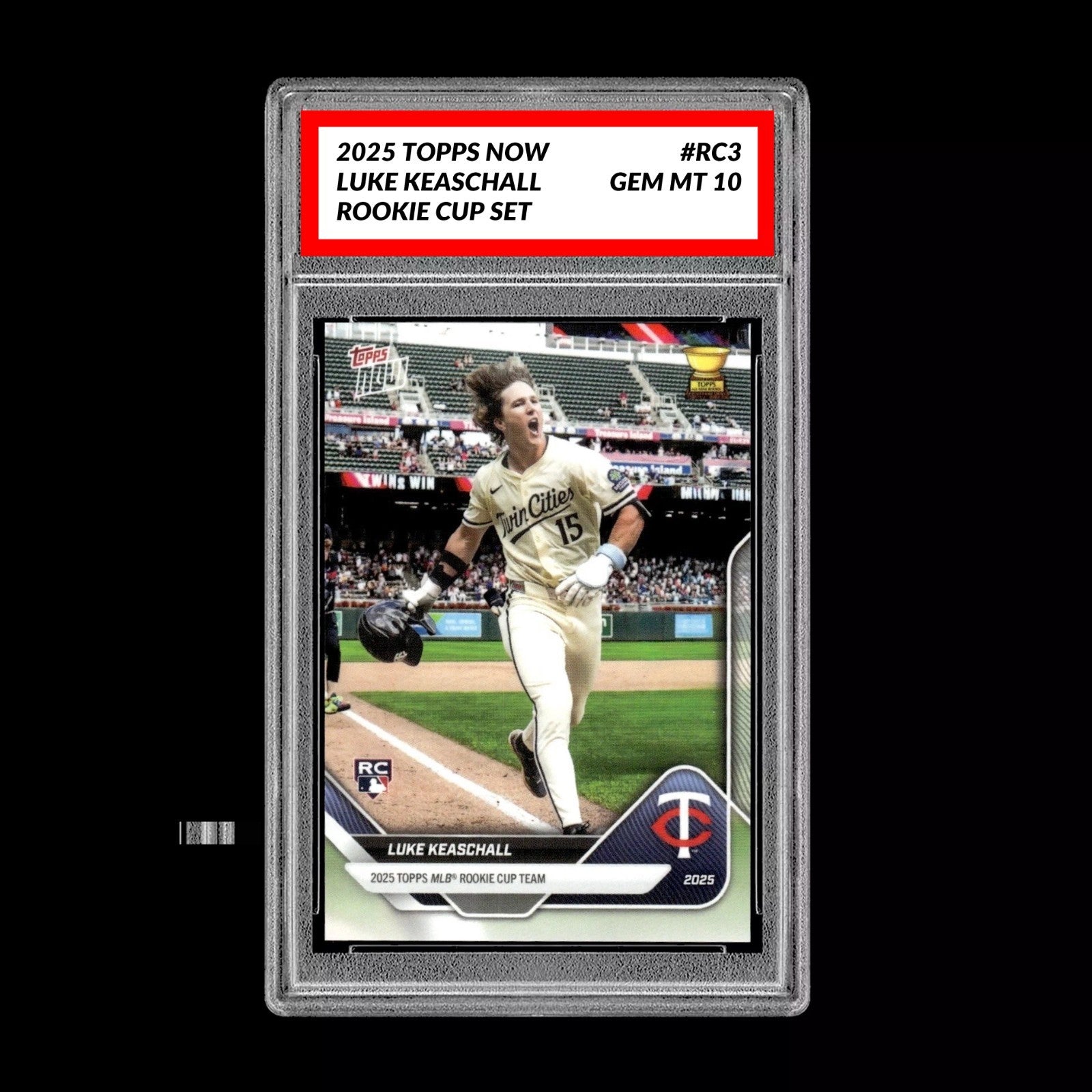 Graded 10 Luke Keaschall RC Rookie Cup 2025 Topps Now #RC3 TWINS