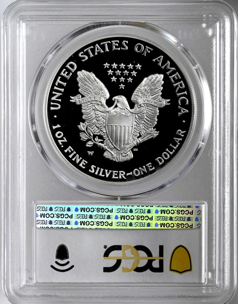 2003-W American Silver Eagle Dollar PR70DCAM PCGS Proof 70 Deep Cameo-2