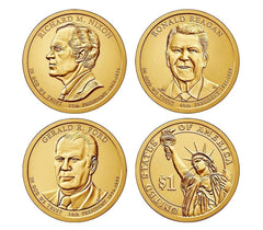 2016 P&D Presidential One Dollar Coin Reagan Gerald Ford Nixon Coins U.S. Mint-3
