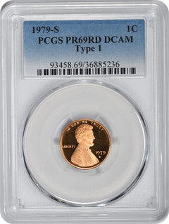 1979-S Lincoln Cent Type 1 PR69RD DCAM PCGS-1