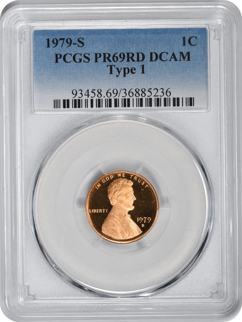 1979-S Lincoln Cent Type 1 PR69RD DCAM PCGS-1