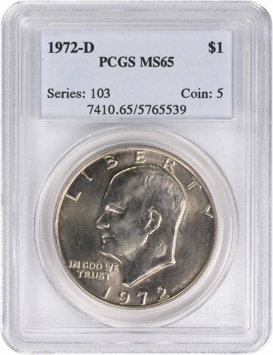 1972-D Eisenhower Dollar Ike MS65 PCGS 65 Mint State-1
