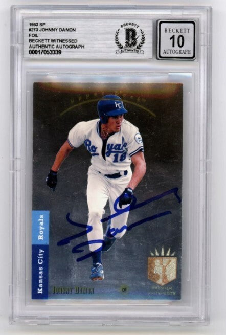 Johnny Damon 1993 Upper Deck SP #273 Signed Rookie RC Beckett BAS BGS 10 Auto-1