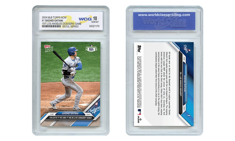 2024 Topps Now SHOHEI OHTANI LA Dodgers * 1st LAD Game * Card #1 - Gem Mint 10-1