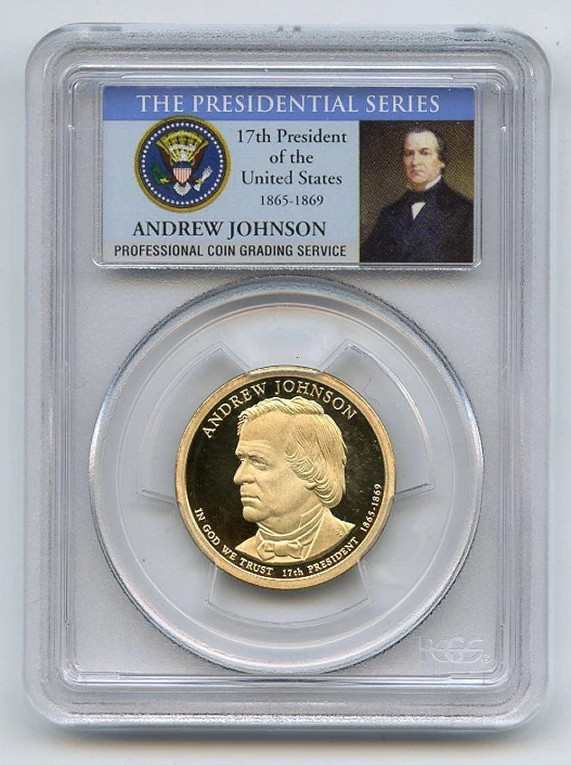 2011 S $1 Andrew Johnson Dollar PCGS PR70DCAM-2