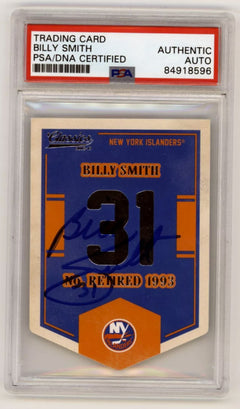 Billy Smith 2012-13 Classics Signature Banner Numbers Signed PSA Auth Auto HOF-1
