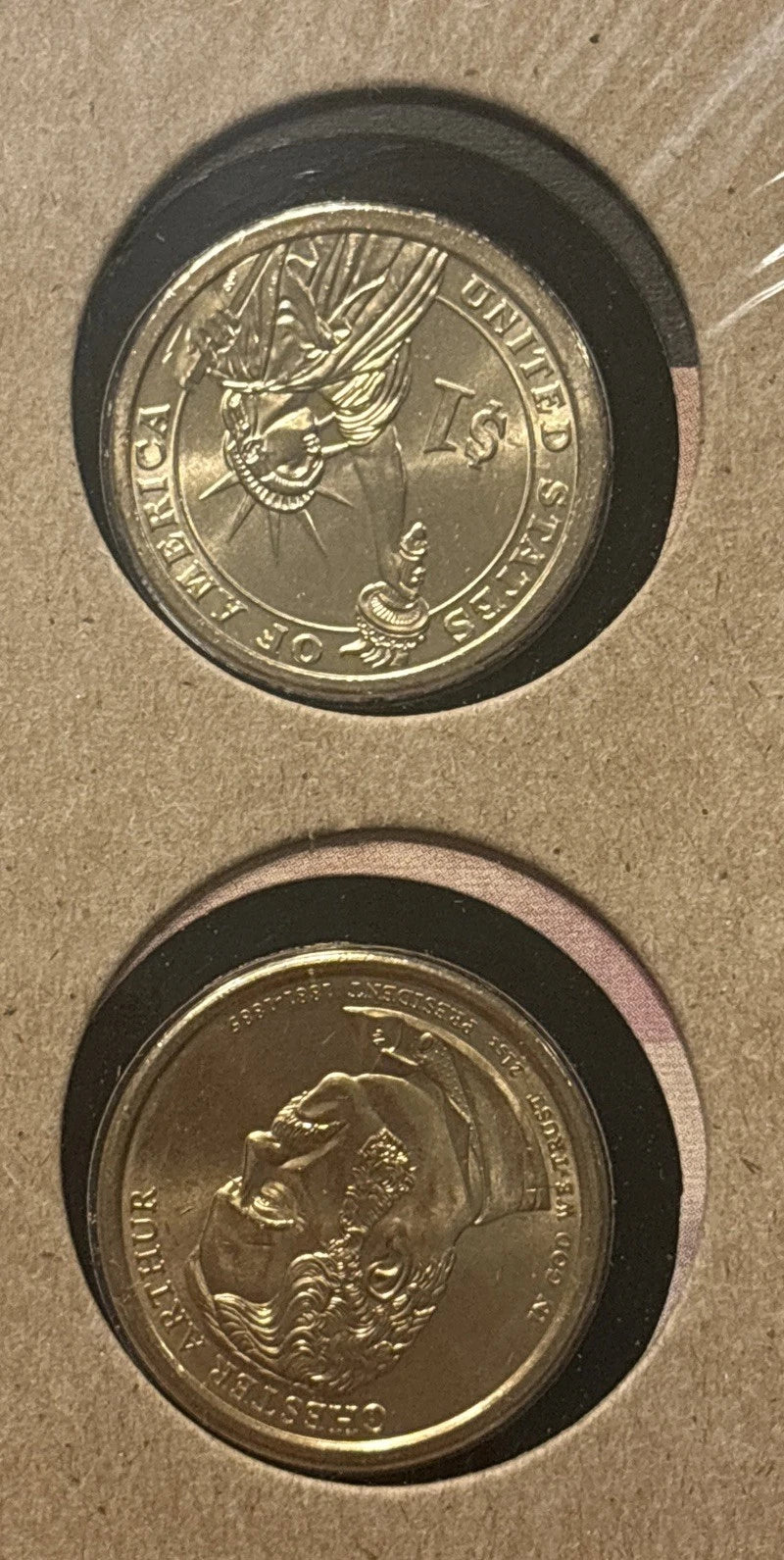 2012 Chester Arthur P&D Presidential Dollars-3