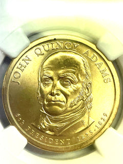 2008-P John Quincy Adams One Dollar SMS NGC MS66-11