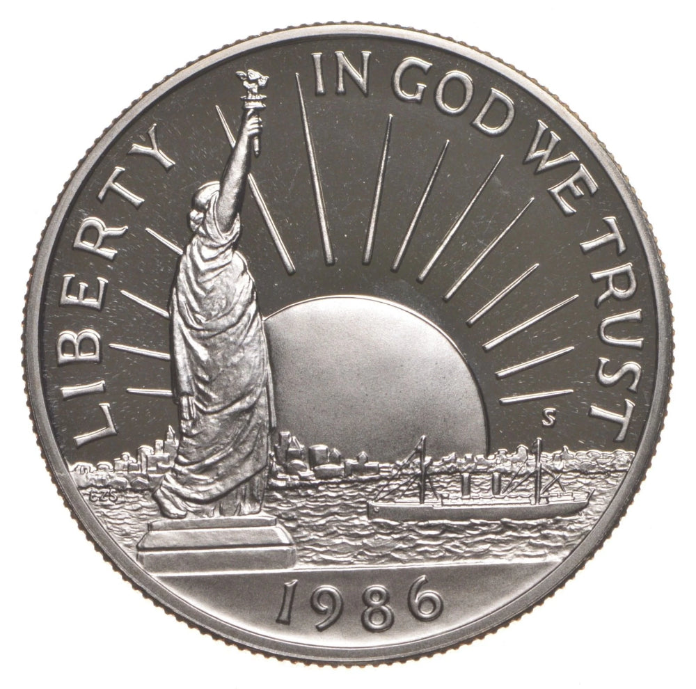 1986-S PROOF Statue of Liberty Commemorative Half Dollar-1
