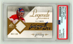 Billy Smith 2007-08 UD SP Game Used HGJBS Relic Auto /100 HOF PSA Authentic Auto-1