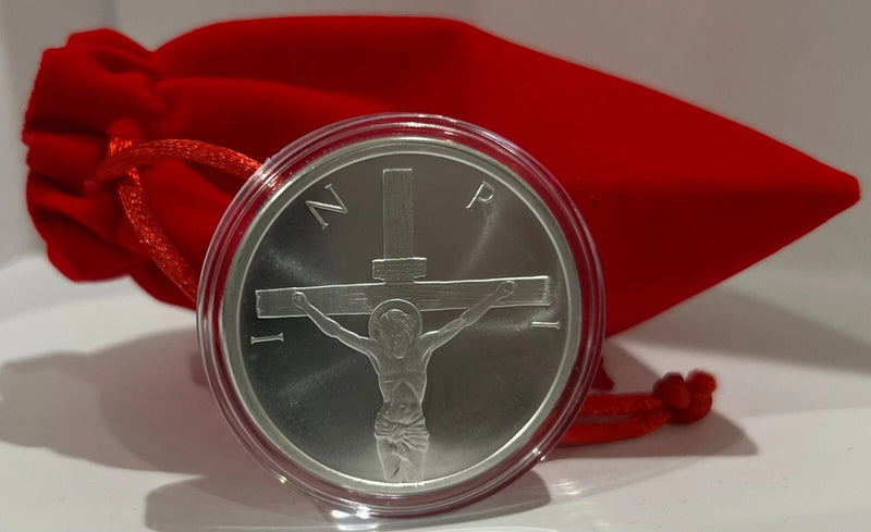 1 oz 2025 Shield Easter Jesus Christ Crucifixion silver .999 fine capsule-5